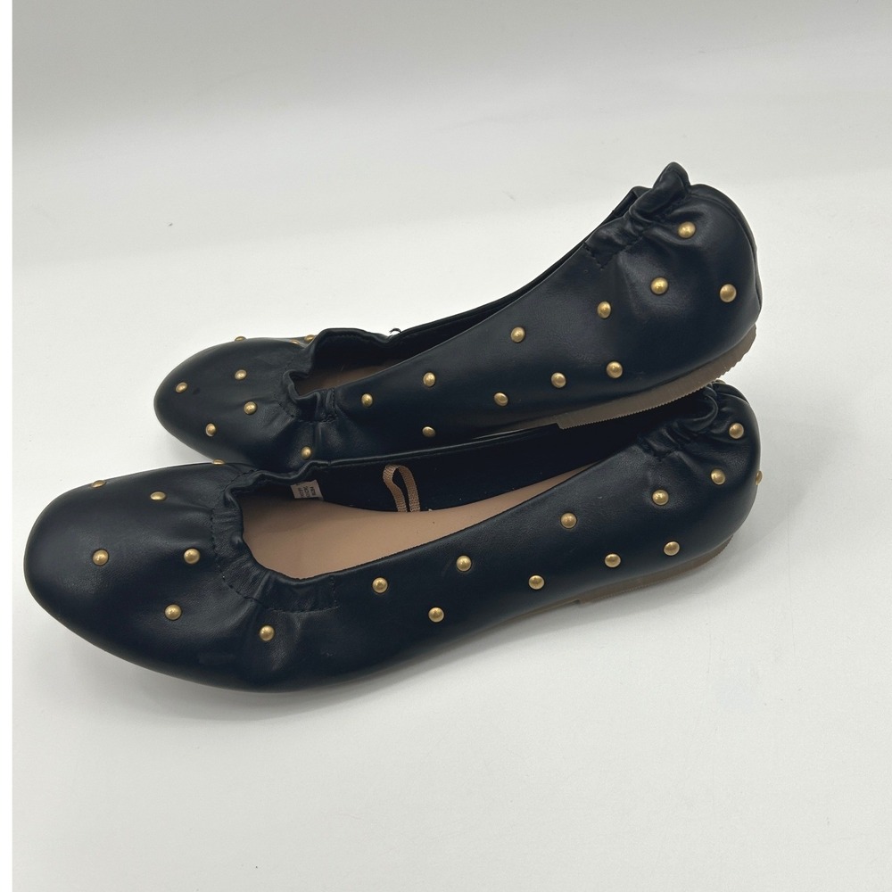 American Eagle Black Studded Ballet Flats Womens Size 8 Slip On Indie Sleeze - Picture 4 of 7